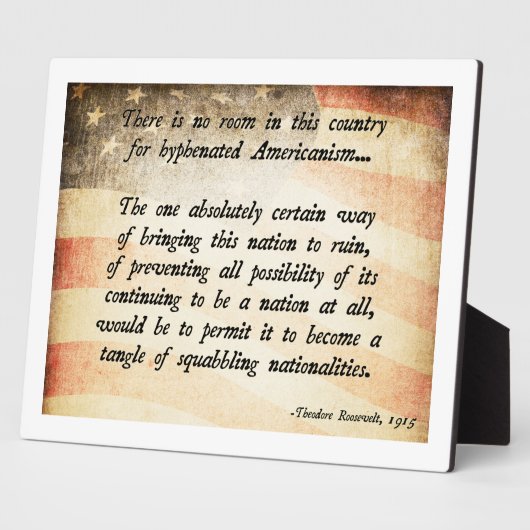 Teddy Roosevelt Quote Fotoplaat (Zijkant)