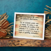 Teddy Roosevelt Quote Fotoplaat (Zijkant)