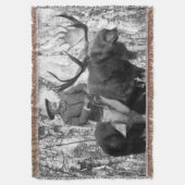 Teddy Roosevelt Riding Bull Moose Deken (Voorkant Verticaal)