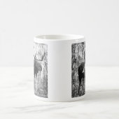 Teddy Roosevelt Riding Bull Moose Koffiemok (Center)