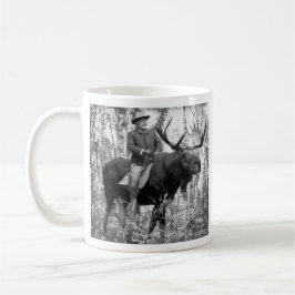 Teddy Roosevelt Riding Bull Moose Koffiemok