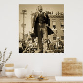 Teddy Roosevelt spreekt 1905  Poster (Keuken)