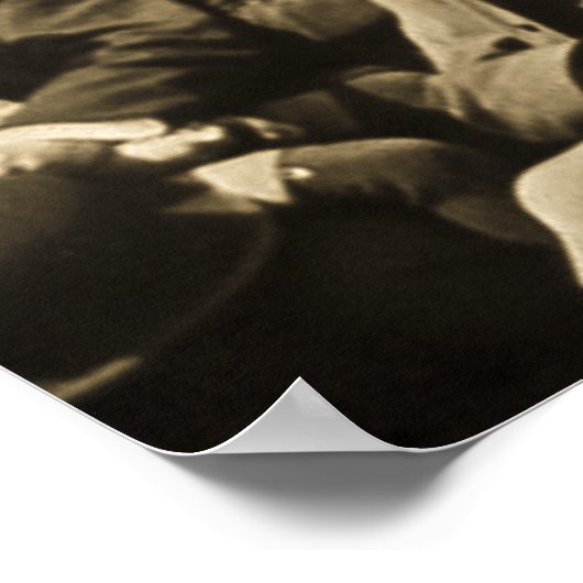 Teddy Roosevelt spreekt 1905  Poster (Hoek)