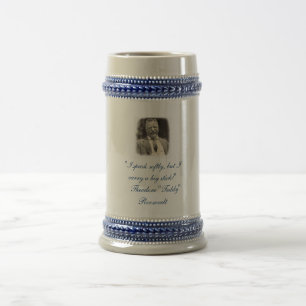 Teddy Roosevelt Stein Bierpul