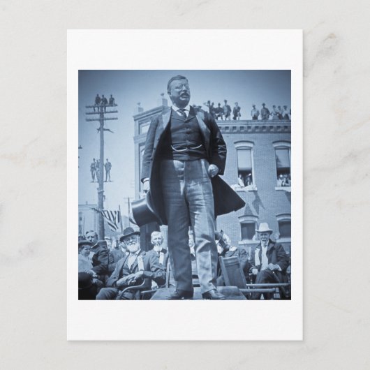 Teddy Roosevelt The Bull Moose Speaks 1905 Briefkaart (Voorkant)