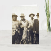 Teddy Roosevelt Wolf Hunting, 1905 Kaart (Voorkant)