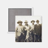 Teddy Roosevelt Wolf Hunting, 1905 Magneet (Voorkant / Achterkant)