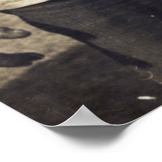 Teddy Roosevelt Wolf Hunting, 1905 Poster (Hoek)