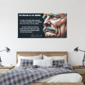 Teddy Roosevelts Person in de ARENA Speech 1910 Canvas Afdruk (Insitu (Slaapkamer))