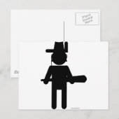 Teddy Roosvelt Briefkaart (Voorkant / Achterkant)