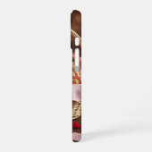 Teddy Rose Basket Romantic Valentine Aesthetic iPhone 16 Hoesje (Linkerkant)