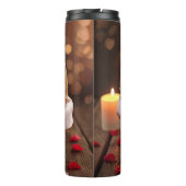 Teddy Rose Basket Romantic Valentine Stainless  Thermosbeker (Achterkant)