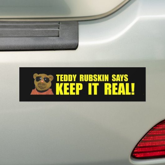 Teddy Rubskin 1st Bumper Bumpersticker (Op auto)