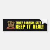 Teddy Rubskin 1st Bumper Bumpersticker (Voorkant)