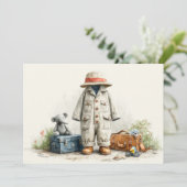 Teddy Safari Explorer – 1e verjaardag Kaart (Staand voorkant)