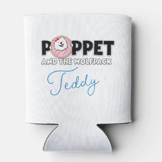 Teddy Samoyed Blikjeskoeler (Achterkant)