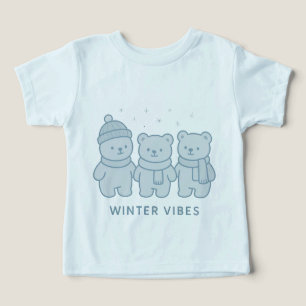 Teddy Team Winter Vibes Kids T-shirt