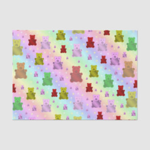 teddy,teddybeer, pastel, kind + patroon, baby, r tissuepapier
