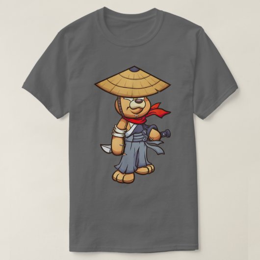 Teddy Tender Master van Samurai van Tendrum Island T-shirt (Design voorkant)