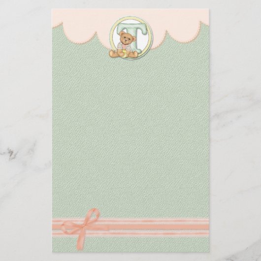 Teddy Tots T Briefpapier (Voorkant)