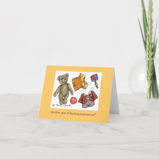 Teddy verjaardagskaart kaart (Voorkant)