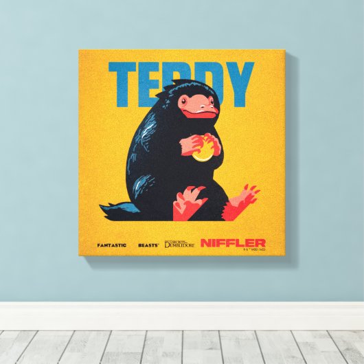 Teddy Vintage Graphic Canvas Afdruk (Insitu (Houten vloer))