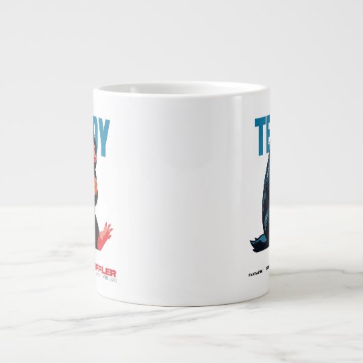 Teddy Vintage Graphic Grote Koffiekop (Voorkant)