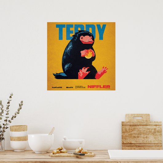 Teddy Vintage Graphic Poster (Keuken)