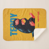 Teddy Vintage Graphic Sherpa Deken (Voorkant (horizontaal))