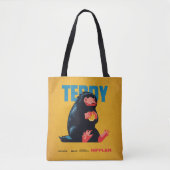 Teddy Vintage Graphic Tote Bag (Voorkant)