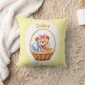 Teddy & vrienden in een mandje kussen (Deken)