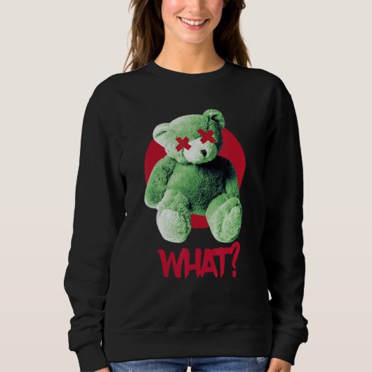 Teddy Wat Horror Teddybeer Wat Trui (Voorkant)