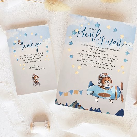 Teddy We kunnen bearly wachten Kaarten en geschenk Poster