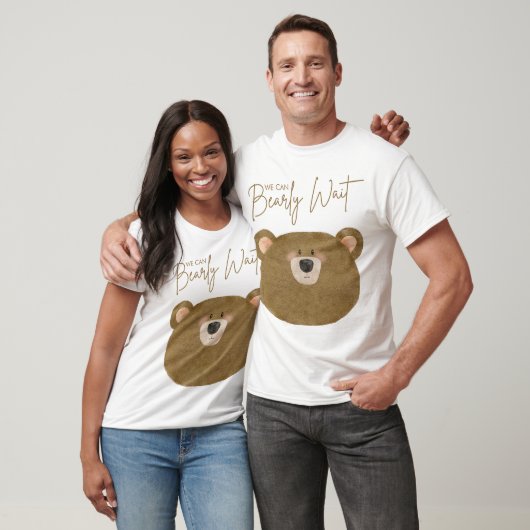 Teddy, we kunnen bijna wachten op Baby shower T-shirt (Unisex)
