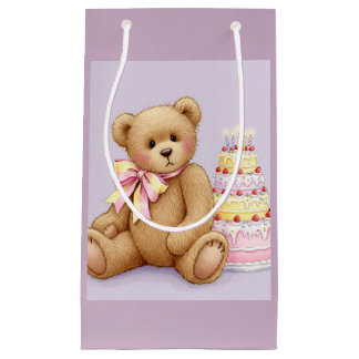 Teddy with a Pink Cake beroemd gemaakt door Natash Klein Cadeauzakje