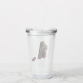 Teddy With Tie Graphic Acryl Drinkbeker (Achterkant)