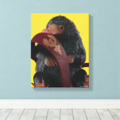 Teddy With Tie Graphic Canvas Afdruk (Insitu (Houten vloer))