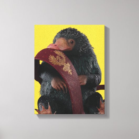 Teddy With Tie Graphic Canvas Afdruk (Voorkant)