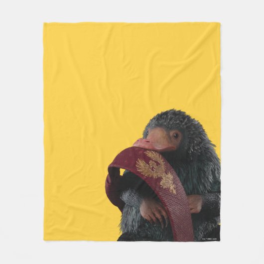 Teddy With Tie Graphic Fleece Deken (Voorkant)