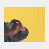 Teddy With Tie Graphic Fleece Deken (Voorkant (Horizontaal))