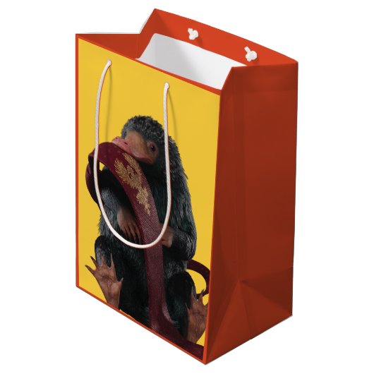 Teddy With Tie Graphic Medium Cadeauzakje (Achterkant Gekanteld)