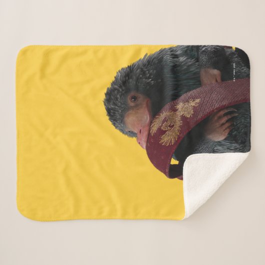 Teddy With Tie Graphic Sherpa Deken (Voorkant (horizontaal))