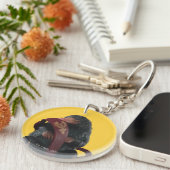 Teddy With Tie Graphic Sleutelhanger (Voorkant Rechts)