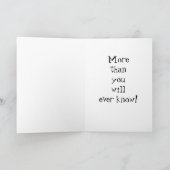 TEDDY ZEGT MEER DAN JE NOOIT WEET KAART (Binnen)