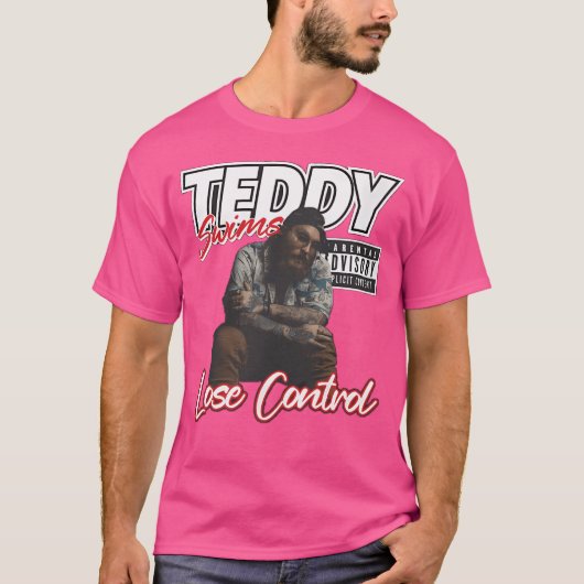 Teddy zwemt Kinder T-shirt (Voorkant)