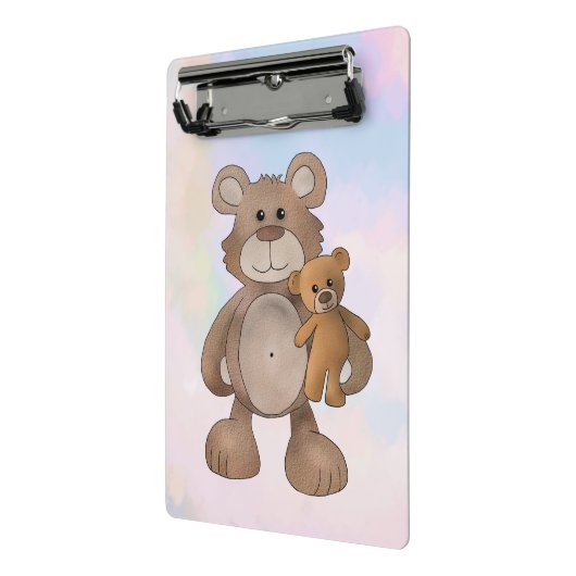Teddybär  mini klembord (Angled2)