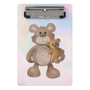 Teddybär mini klembord