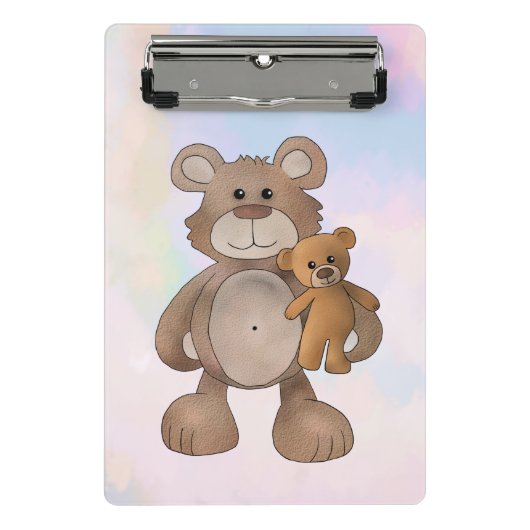 Teddybär  mini klembord (Voorkant)