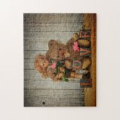 Teddybär und Puppe Legpuzzel (Verticaal)