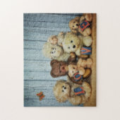 Teddybären mit Freunde Legpuzzel (Verticaal)